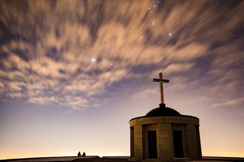 Church (https://cdn.pixabay.com/photo/2016/03/09/12/05/starry-sky-1246272_960_720.jpg)