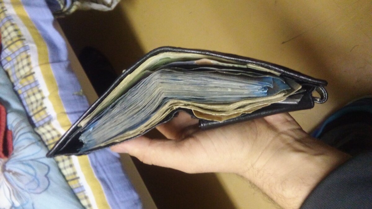 Конец 2015 года - размененные 100 долларов у нас едва-едва поместились в кошелёк.