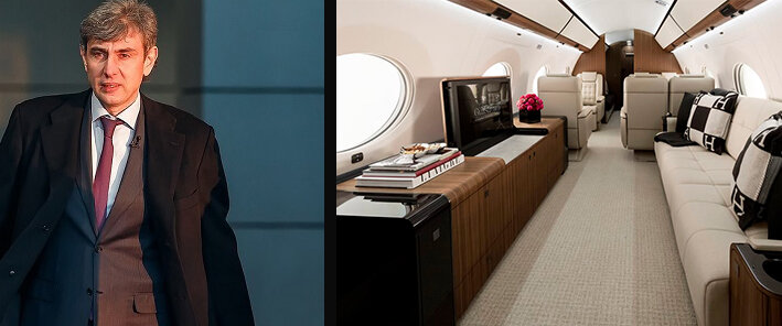 Классический интерьер бизнес-джета G650 дополняют просто огромные иллюминаторы