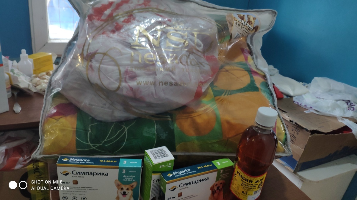 Спасибо за лекарства, витамины, и вкусняшки . 