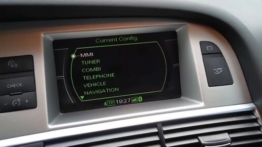 Audi A6 Q7 Инженерное меню MMI 2G / Engineering menu in MMI 2G