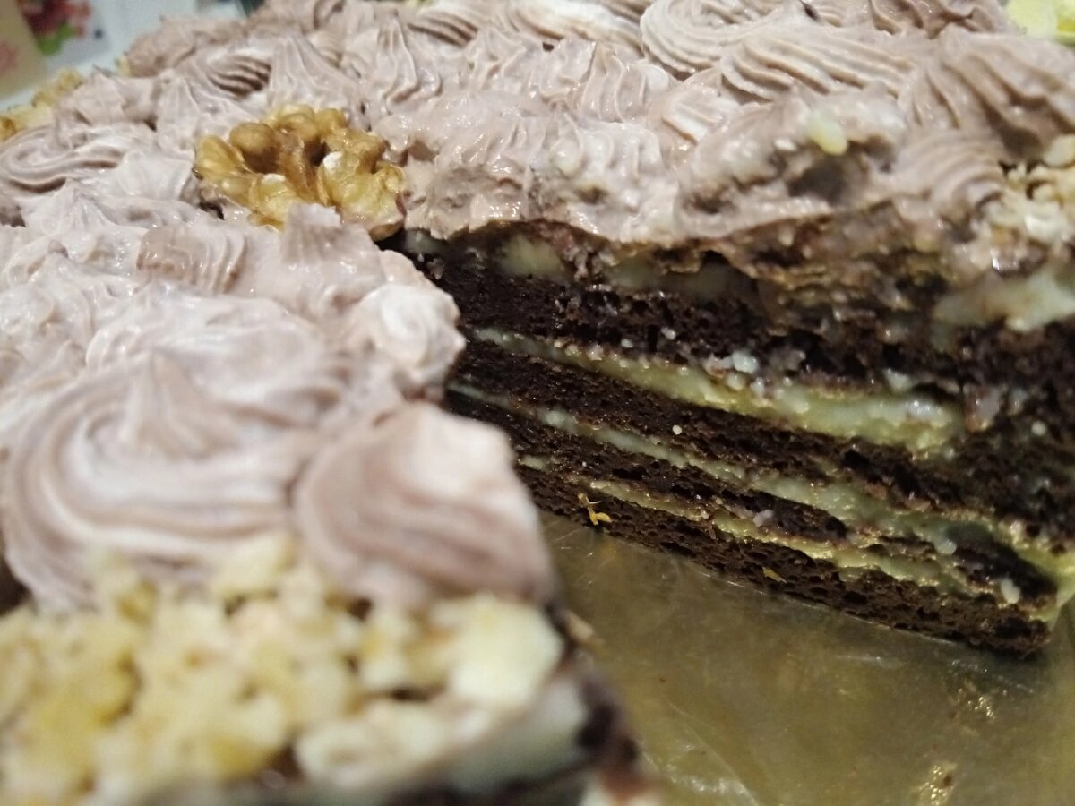 Торт в разрезе