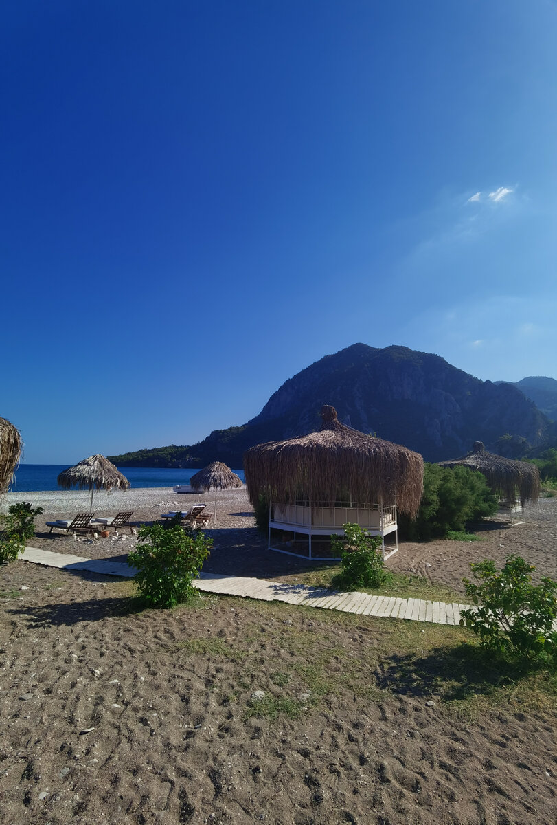 Пляж в курортном поселке Чиралы 