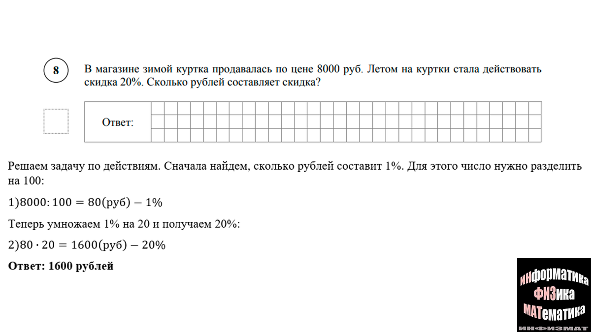 Разбор демоверсии ВПР 2022 по математике для 5 класса (От ФИОКО). Критерии  оценивания работы. | In ФИЗМАТ | Дзен