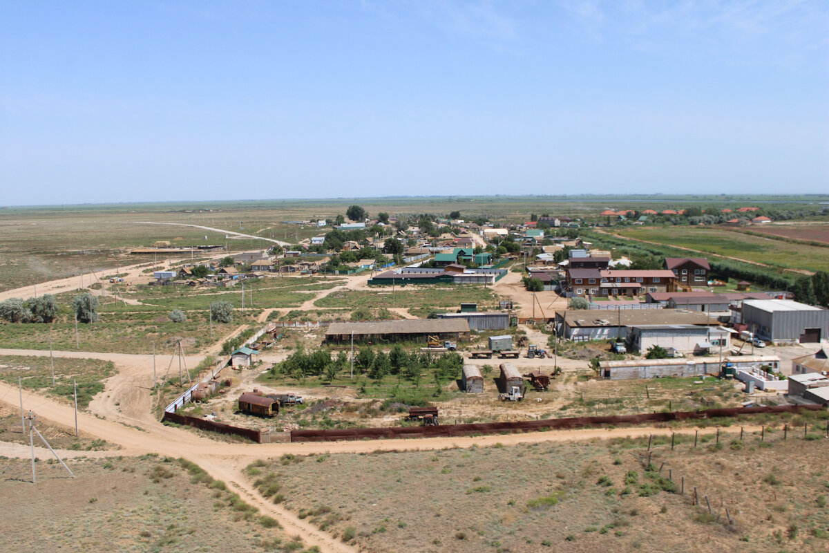 Вид на село Вышка Лиманского района Астраханской области