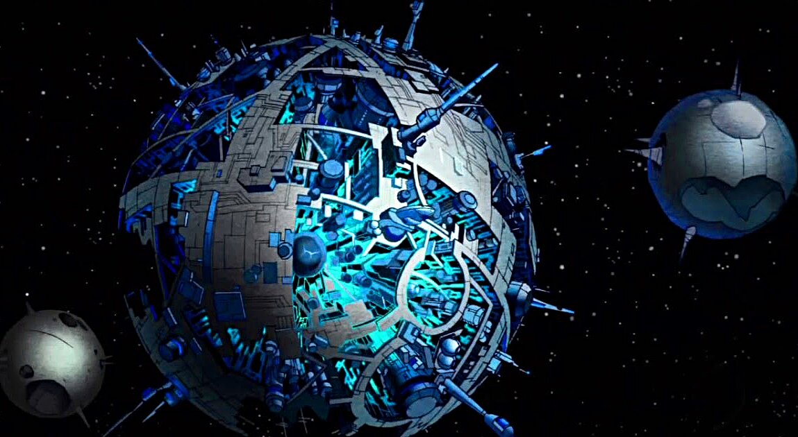 Кибертрон с его двумя спутниками