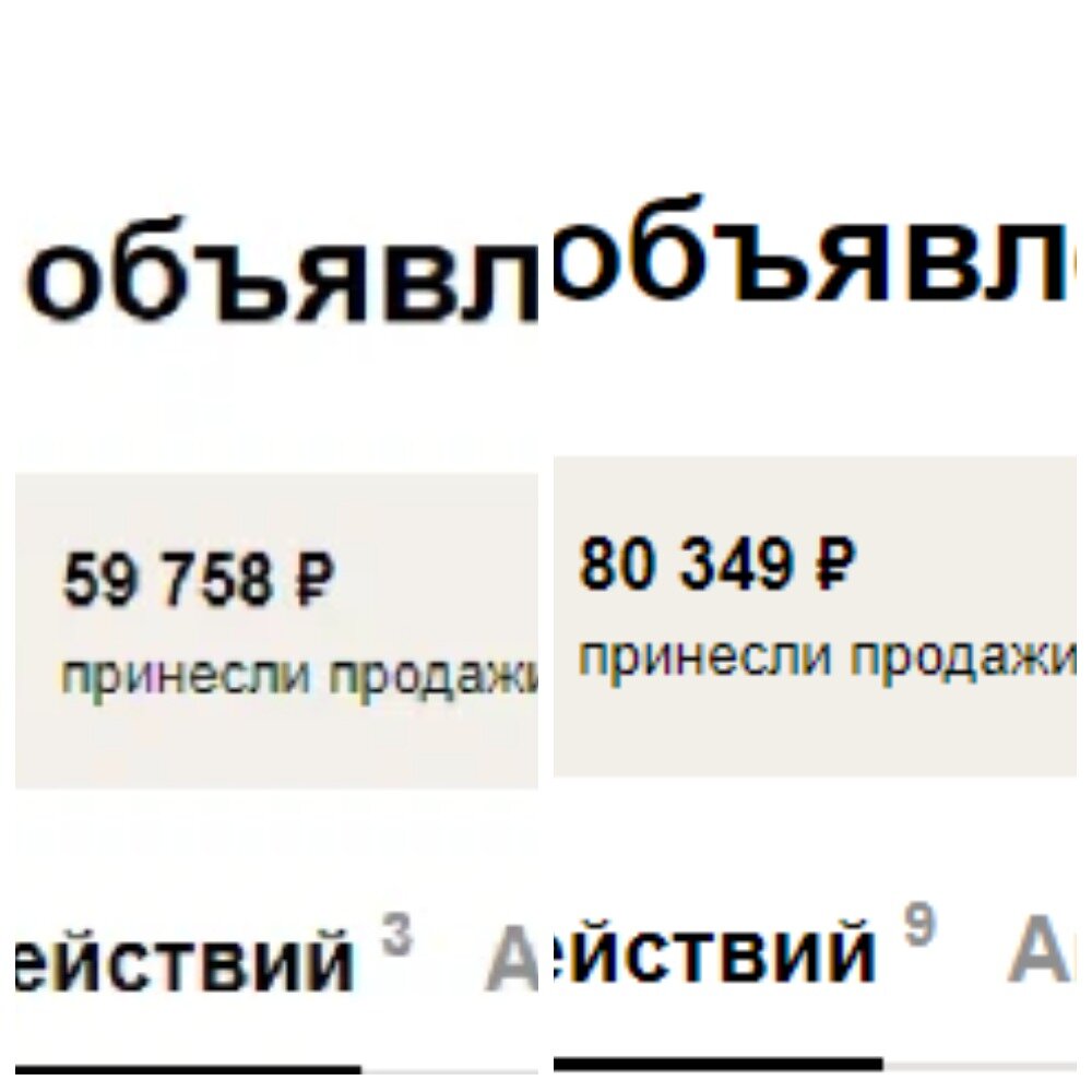Счётчик авито не совсем верно отображает все мои продажи, так как не учитывает продажи нескольких товаров в одном объявлении.