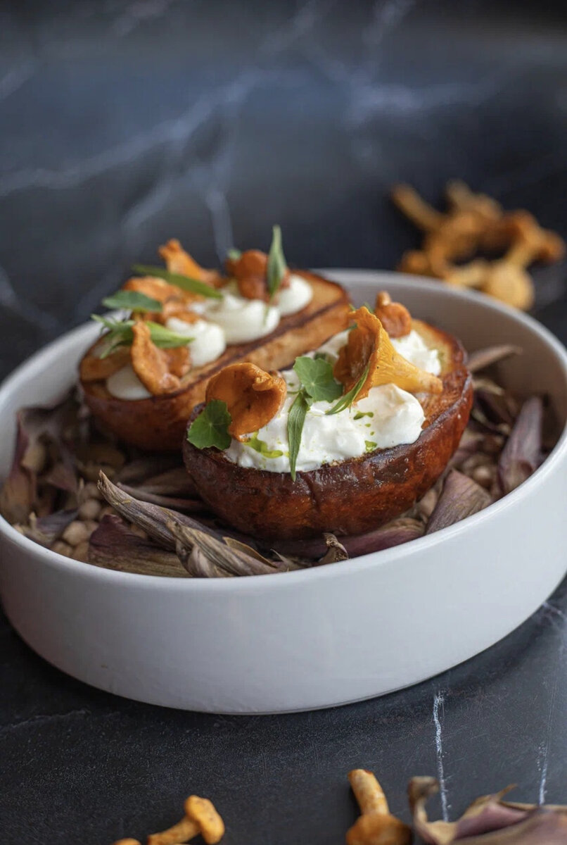 Бриошь с лисичками и сырами🤩