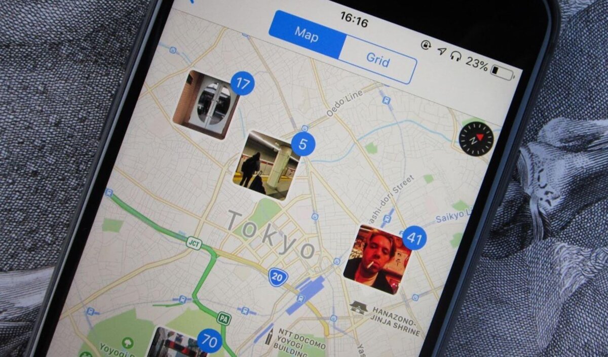    Вот как настраивается и отключается геолокация на фото в Айфоне