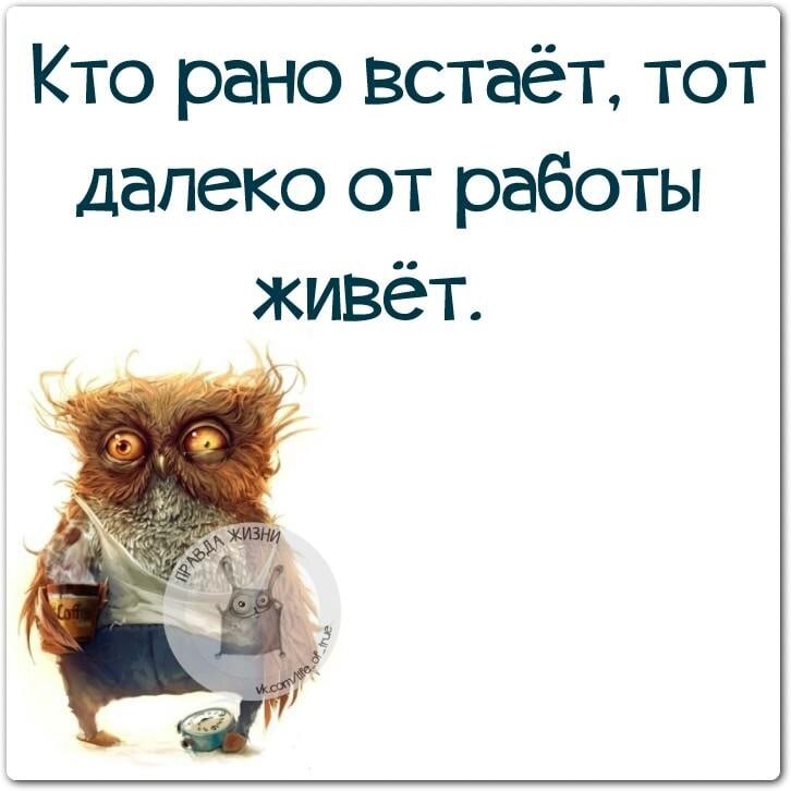 Дальше пришла. Рано на работу прикольные. Кто рано встает. Рано вставать прикол. Кто рано встаёт тот далеко от работы живёт.