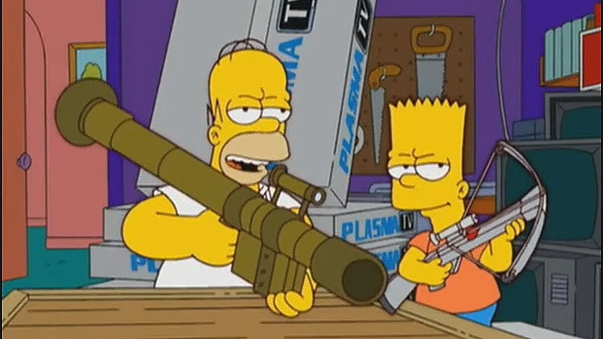 Кадр из Мультипликационного фильма "Симпсоны" 