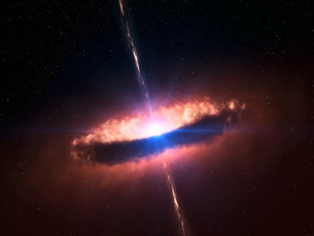 Взрыв пульсара. Иллюстрация художника.