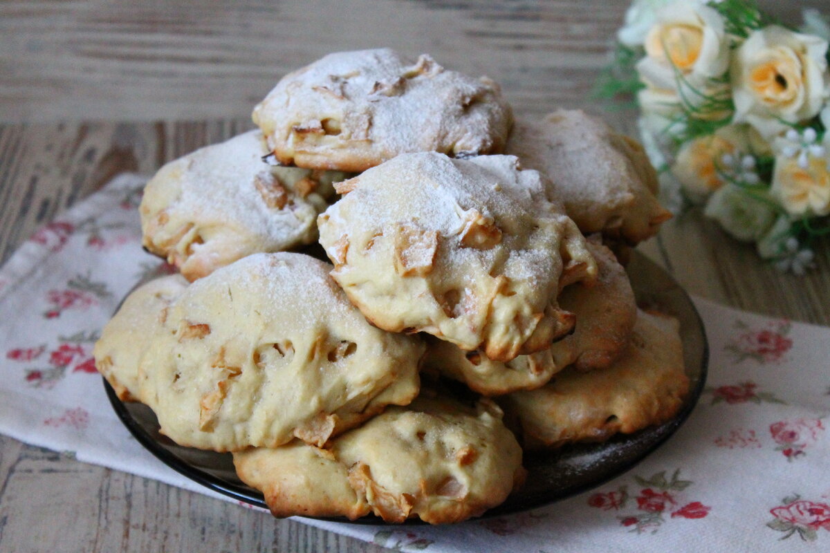 Ленивые пироги с яблоками