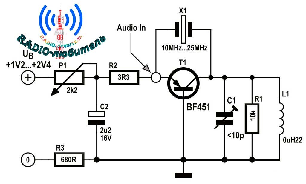 Fm трансмиттер схема