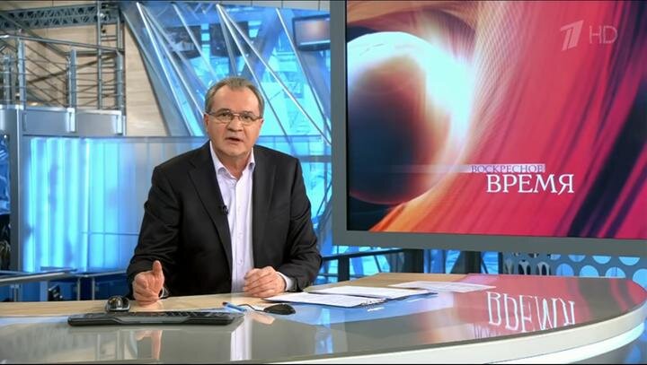 Кадр из передачи "Воскресное ВРЕМЯ" 