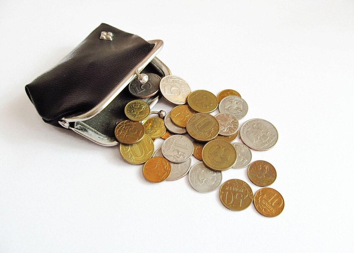 Деньги новые, а кошелек винтажный :) Дети девяностых активно играли в школе в монеты, но потом монеты стали обесцениваться и интерес сошел на нет.