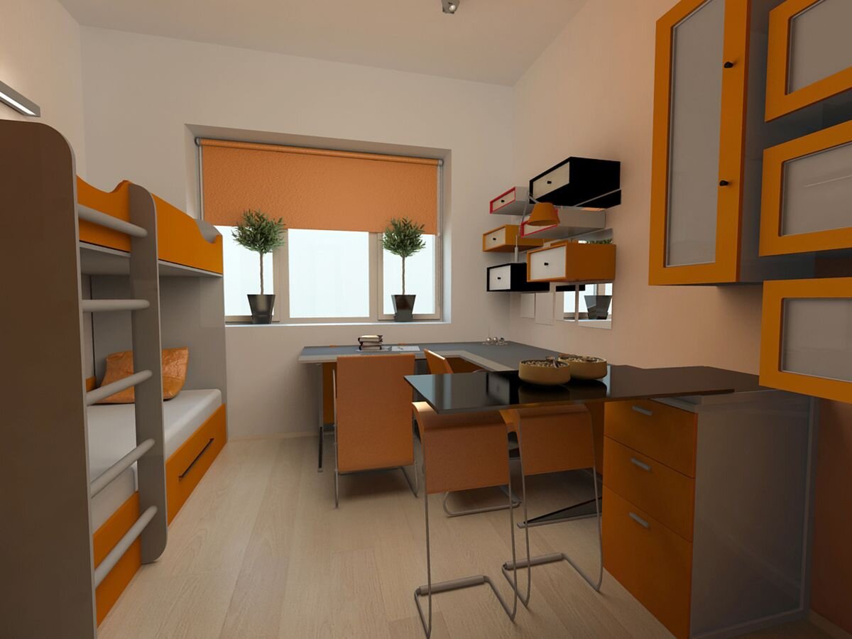 Интерьер комнаты в общежитии. Изображение из открытых источников.