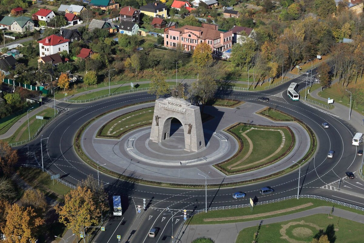 Фото кругового движения сверху