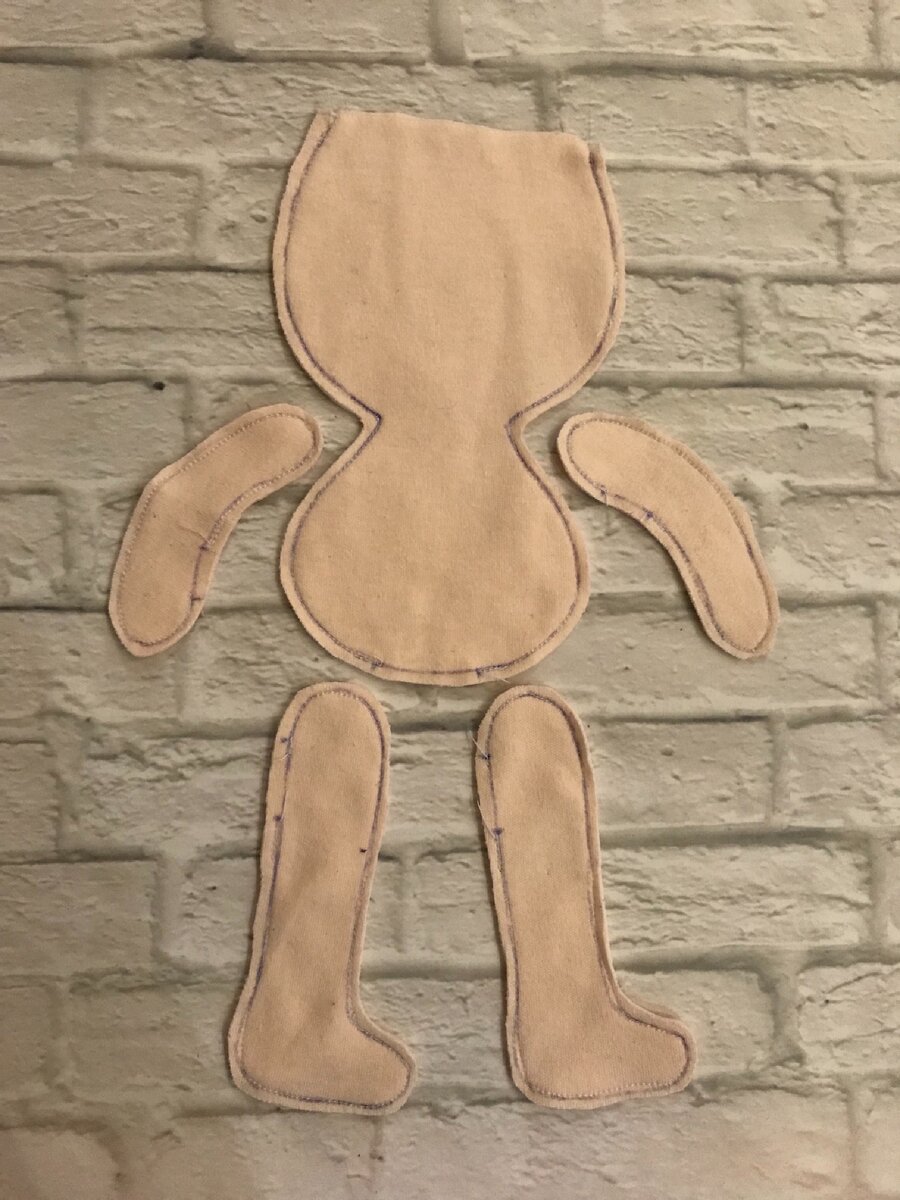 Перенесла и сшила на ткани