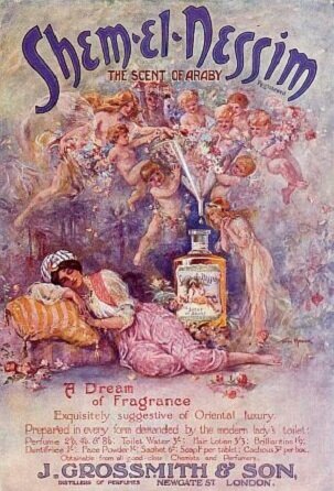 Реклама духов 1900-х годов