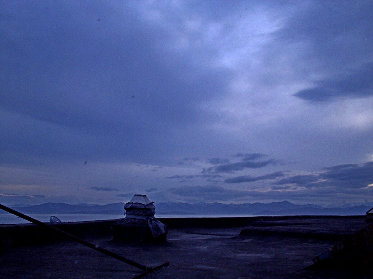 Вид с крыши гостиницы.