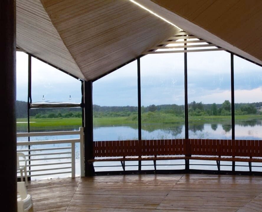 Пример остекления  террасы коттеджа от Edison Tent