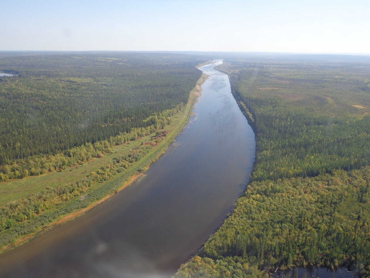 Устье реки нижняя Тунгуска