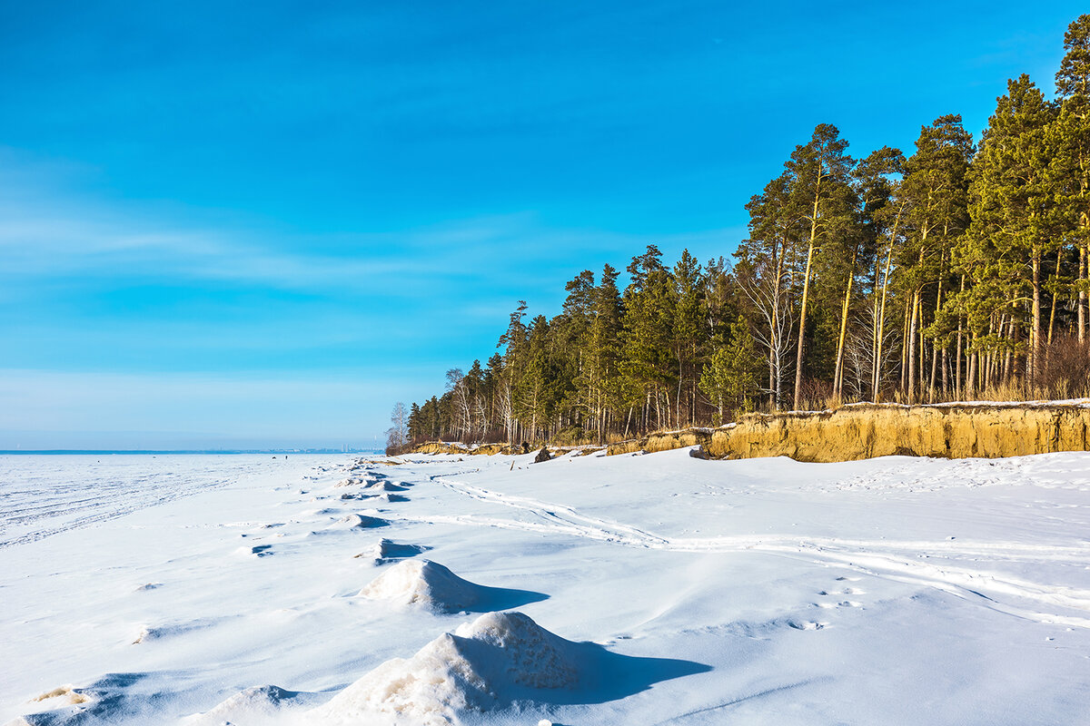 Бердск Обское море зима