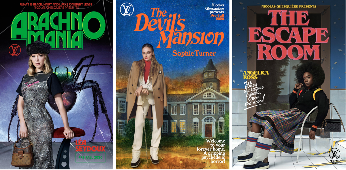 Louis Vuitton, books and posters transformed in the Pre-Fall 2020