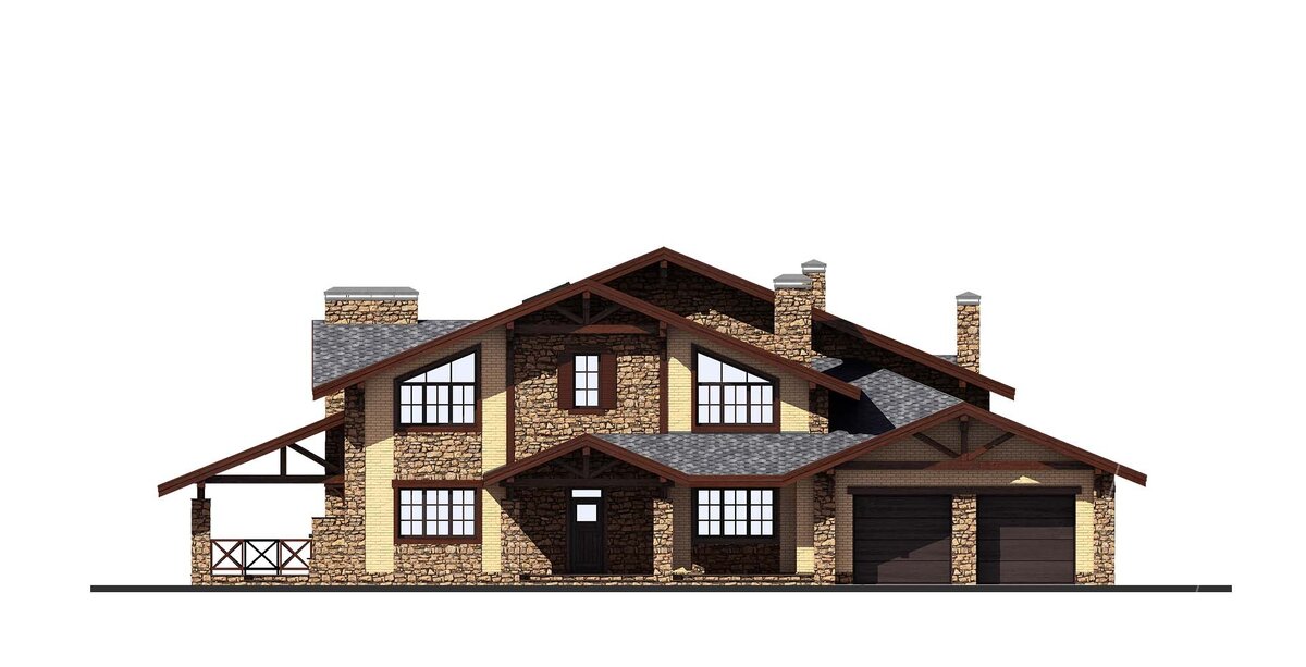 Задний фасад - «Эспен Хаус» Проект дома - М - 404