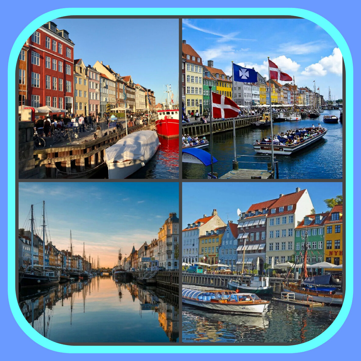 коллаж  фото  о Дании 