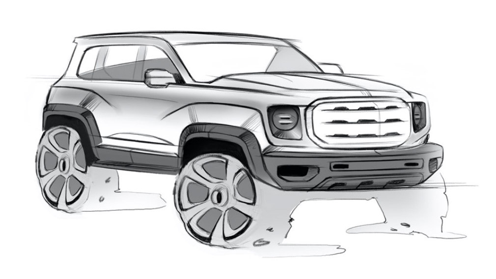 Официальный эскиз нового Haval H5 