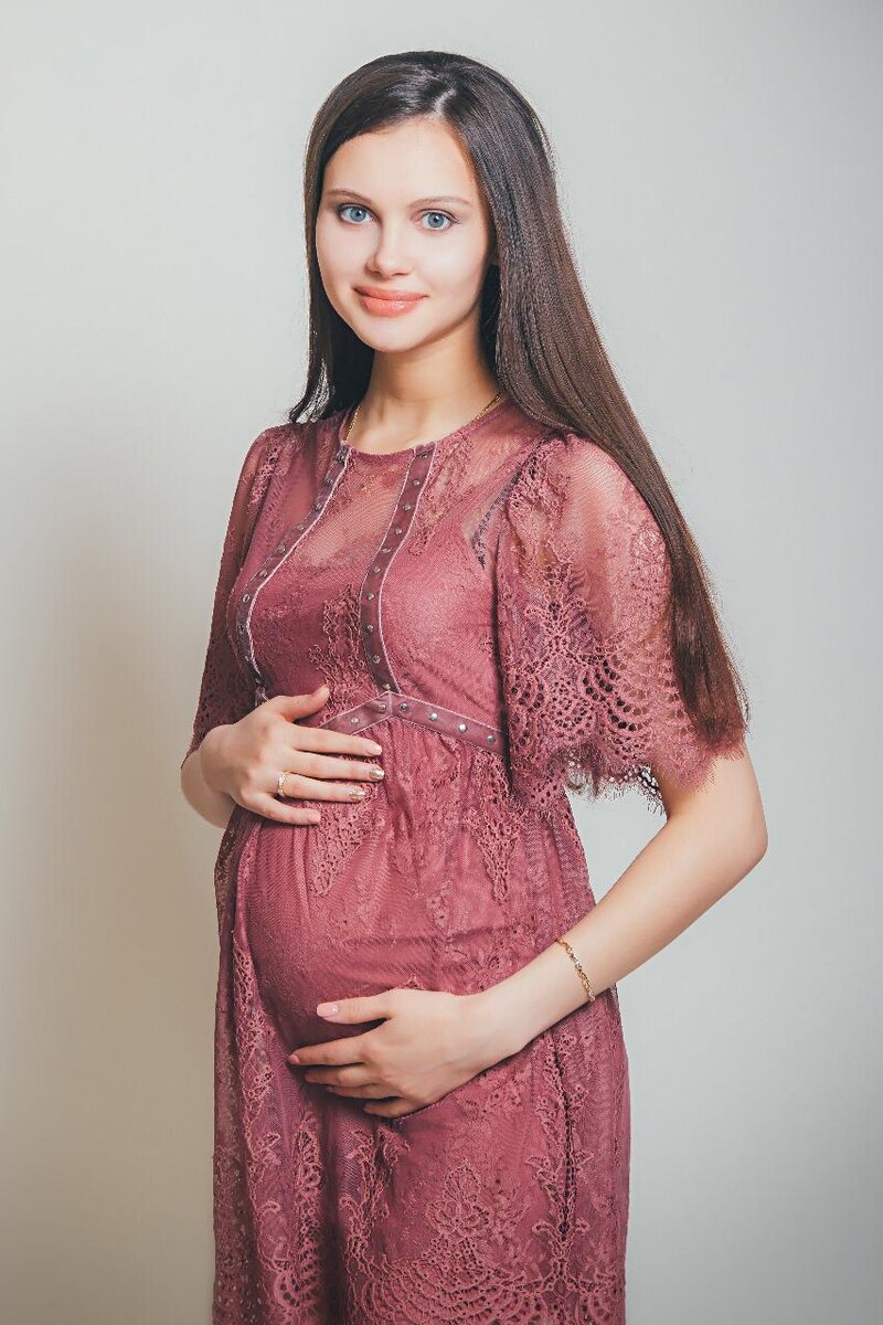 Беременная Анна Блаво