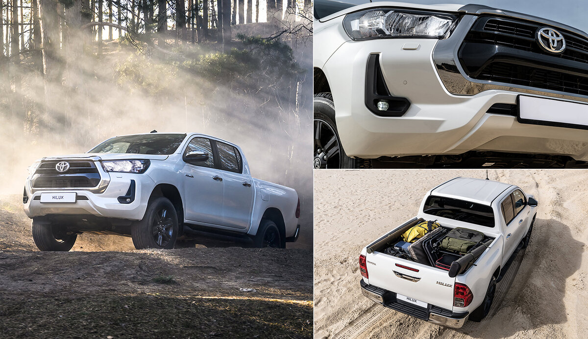 Обновленный пикап с двойной кабиной Тойота Хайлюкс