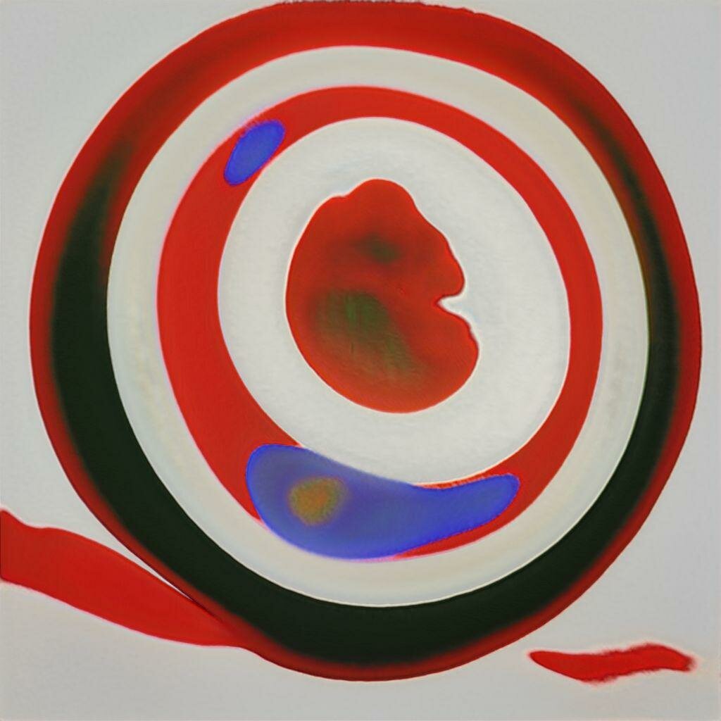 Картина "Цель группы", созданная нейросетью Яндекс.Алиса