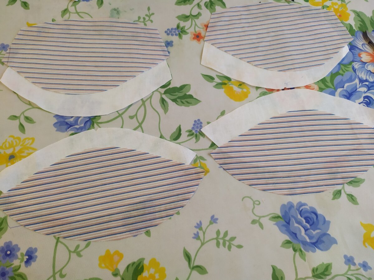 фото автора - вырезаем детали чашечек