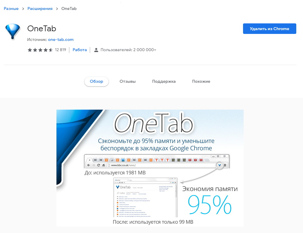 Борьба с кучей открытых вкладок в браузере. OneTab. | TechOne | Дзен