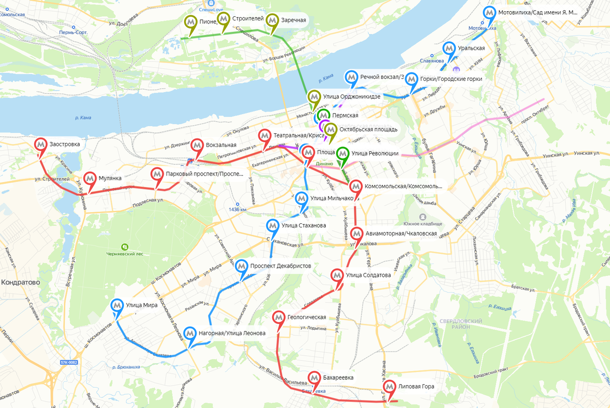 Метро в перми схема