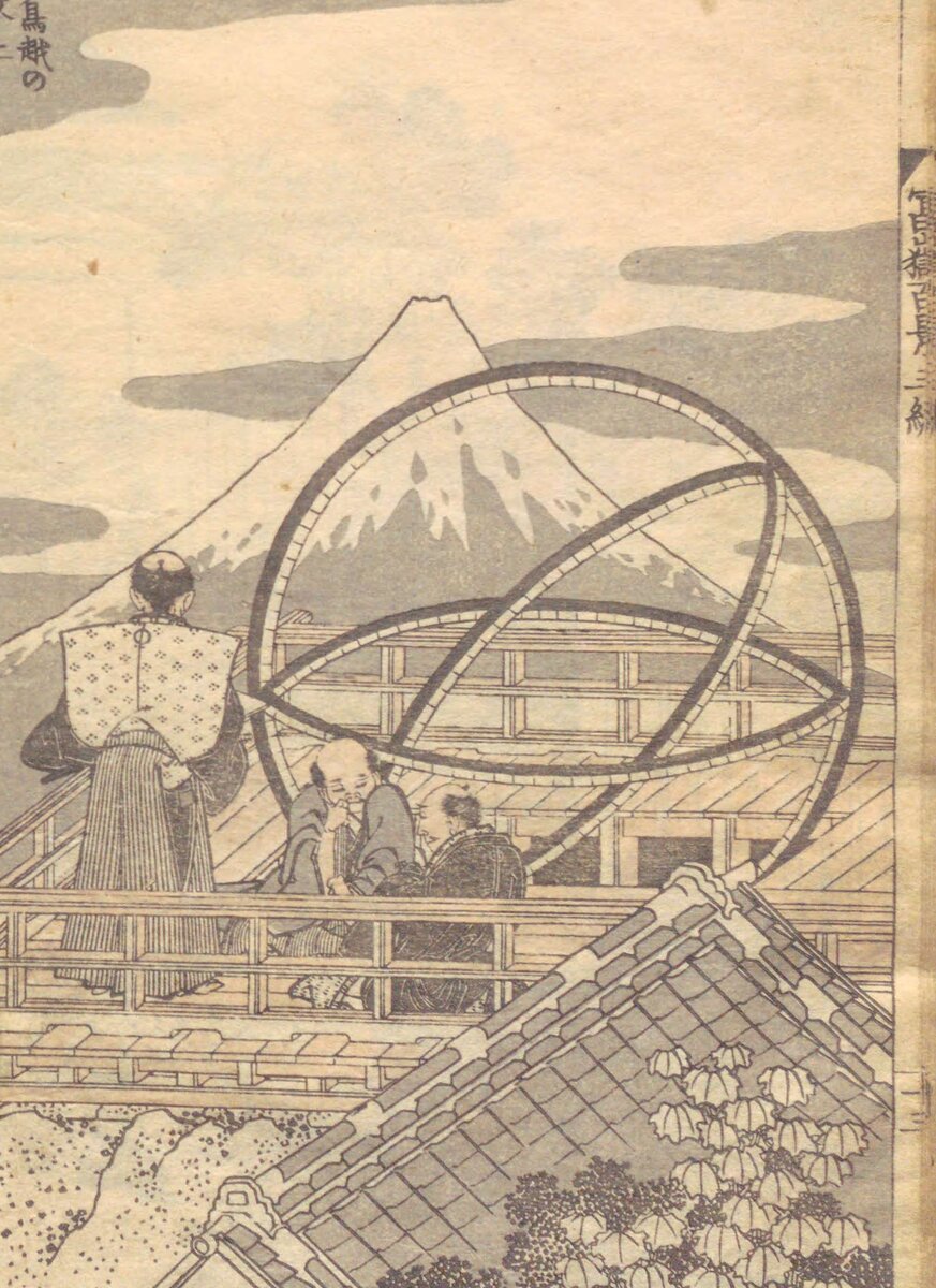 Армиллярная сфера на крыше обсерватории