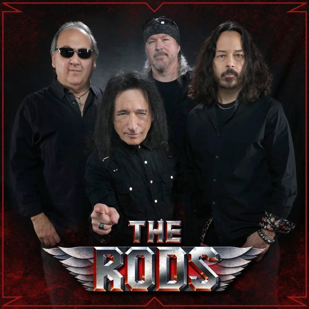 Обновленные THE RODS; Карл Кэнеди (ударные), Дэвид "Рок" Файнштейн (вокал, гитара), Майкл Сан Сайро (вокал), Фредди Виллано (бас-гитара). Фото из открытых источников в Интернете