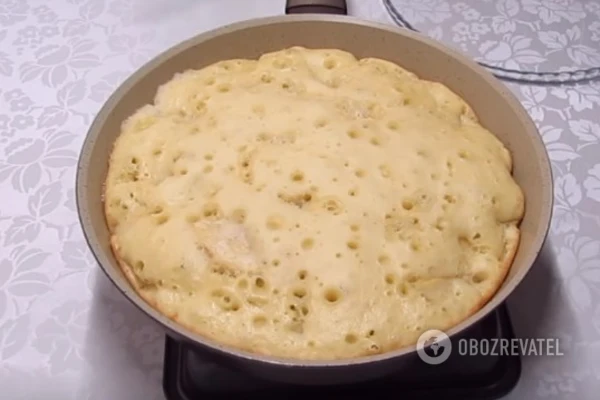 Пирог должен быть светлым сверху