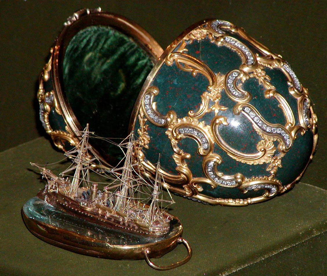  Пасхальный подарок императору с моделью крейсера «Память Азова»