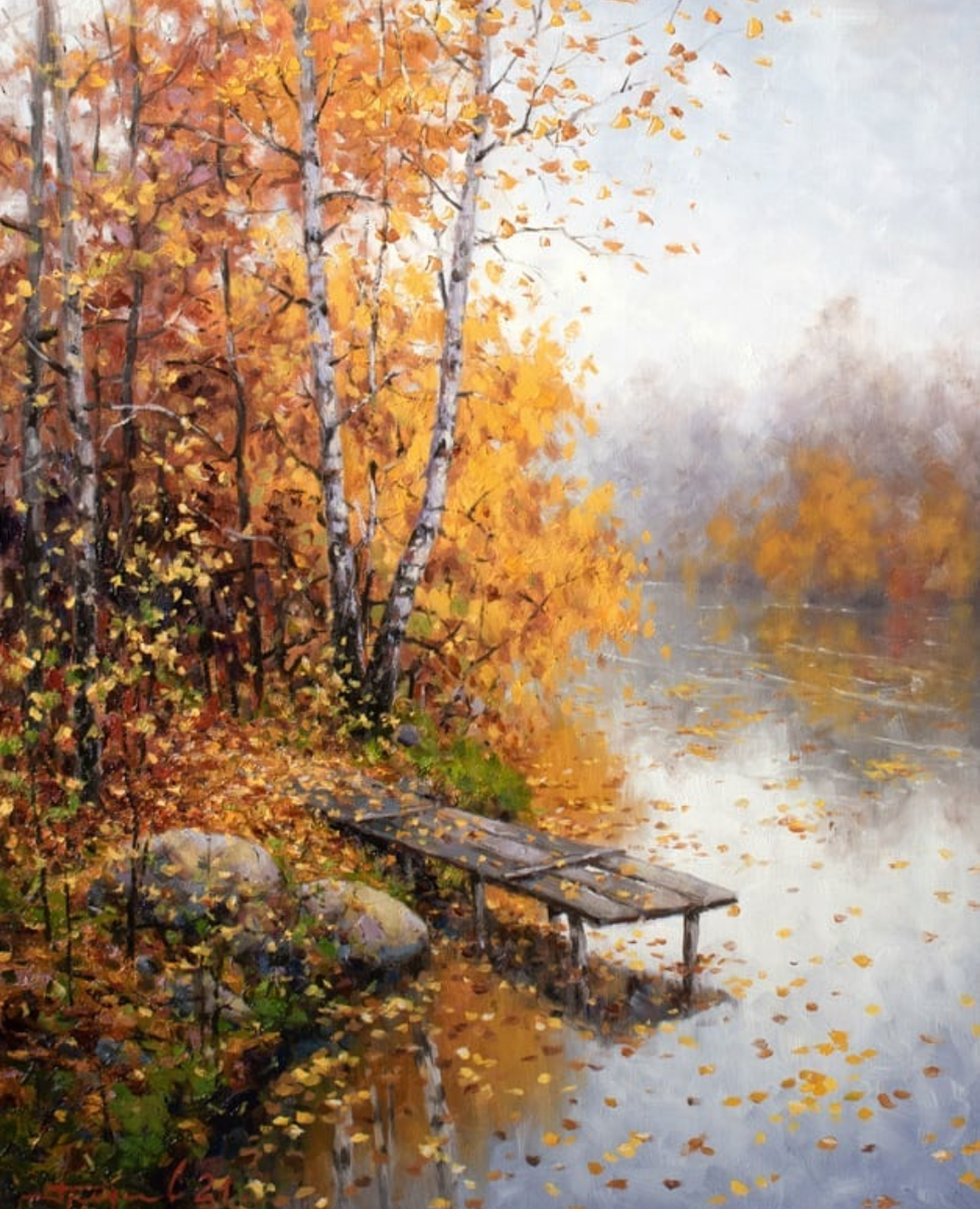 Фотография картины В. Гредасова "Утро" (из открытых источников)