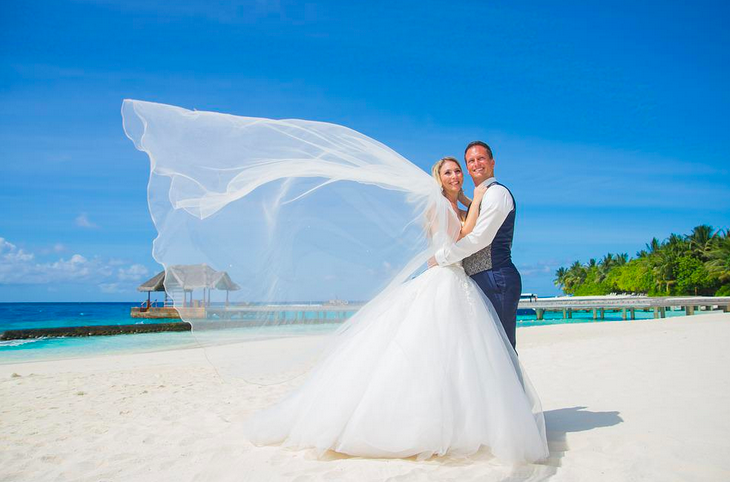 Современная свадьба на Мальдивах. Фото: pixabay