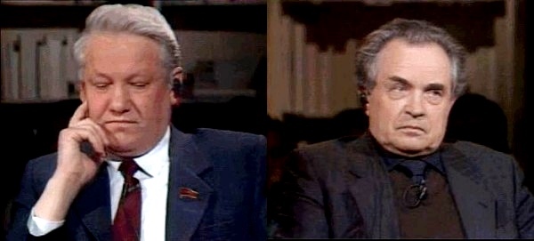 9 марта 1990 года... Теледебаты депутата Ельцина и философа Зиновьева на французском ТВ...0