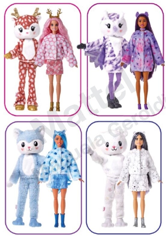 Все куклы третьей волны - олененок, совушка, хаски и белый мишка