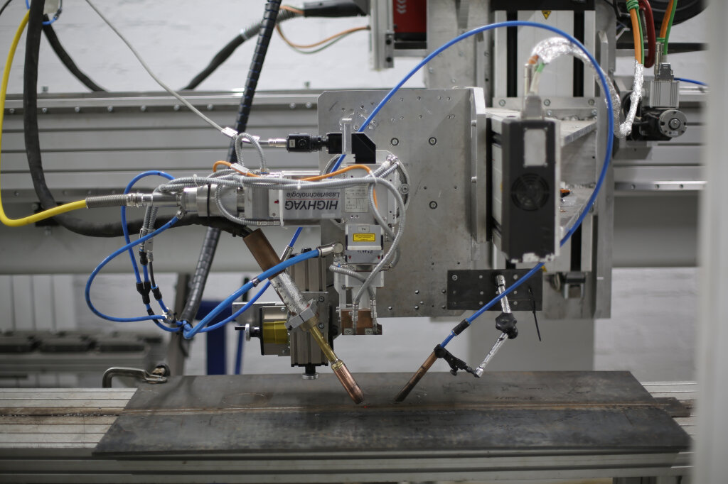 Модуль гибридной лазерно-дуговой сварки / Фото: ИЛИСТ СПбГМТУ  📷
