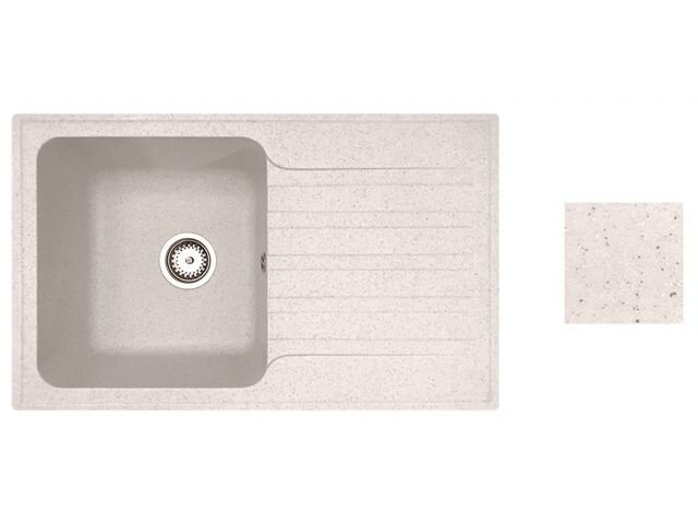 Мойка бежевая с крылом