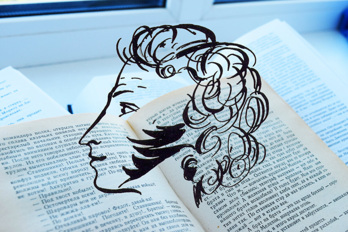 Фотография автора. #Пушкин #портретПушкина #книги