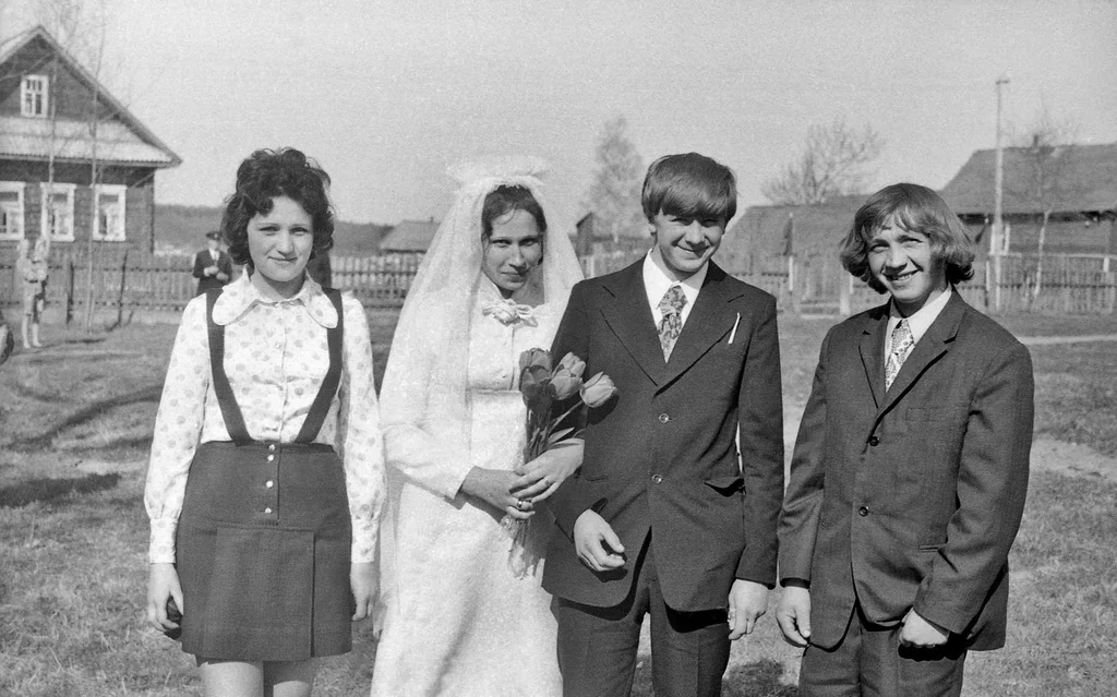 Деревенская свадьба, Калининская область, 1980 год 